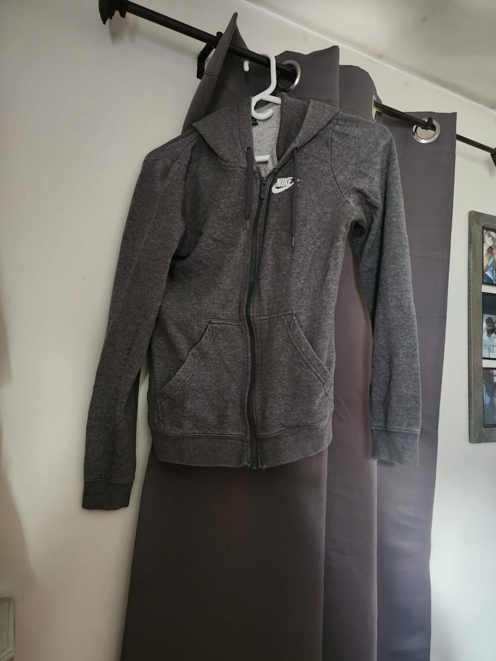 Nike Gray Full-Zip Hoodie Jacket
